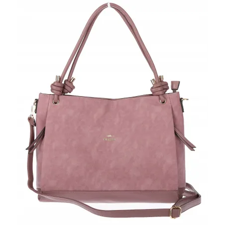 Torebka Damska Shopperka Worek Pojemna Duża A4 Modna Torba CH3312 Różowa