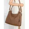 Torebka Damska Shopperka Worek Pojemna Duża A4 Modna Torba CH3312 Brązowa