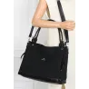 Torebka Damska Shopperka Worek Pojemna Duża A4 Modna Torba CH3312 Czarna