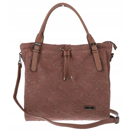 Torebka Damska Listonoszka Shopper Duża Torba na Ramię CH6685 Czekoladowa