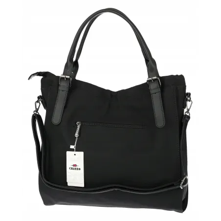Torebka Damska Listonoszka Shopper Duża Modna Torba na Ramię CH6685 Czarna