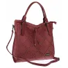 Torebka Damska Listonoszka Shopper Modna Duża Torba na Ramię CH6685 Bordowa