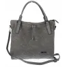 Torebka Damska Listonoszka Shopper Modna Duża Torba na Ramię CH6685 Szara