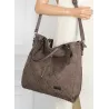 Torebka Damska Listonoszka Shopper Duża Modna Torba na Ramię CH6685 Brązowa