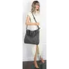Torebka Damska Listonoszka Shopper Modna Duża Torba na Ramię CH6685 Szara