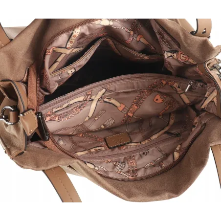 ANTONIO BASILE Torebka damska czarna worek listonoszka AB86613 Black