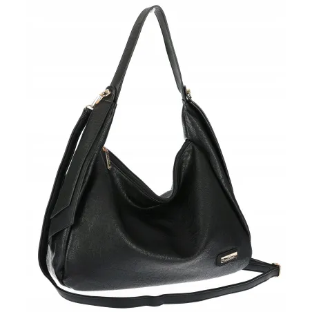 Torebka Damska listonoszka worek na ramię duża pojemna torba CH7718 Czarna