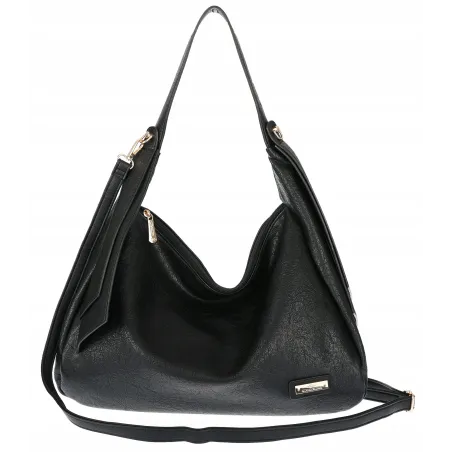 Torebka Damska listonoszka worek na ramię duża pojemna torba CH7718 Czarna