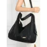 Torebka Damska listonoszka worek na ramię duża pojemna torba CH7718 Czarna