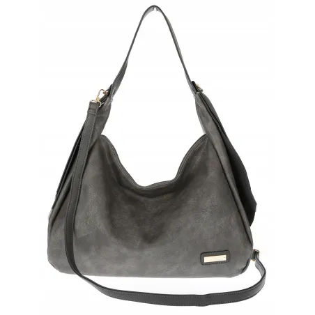 Torebka Damska listonoszka worek na ramię duża pojemna torba CH7718 Szara