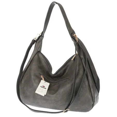 Torebka Damska listonoszka worek na ramię duża pojemna torba CH7718 Szara