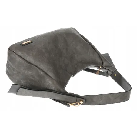 Torebka Damska listonoszka worek na ramię duża pojemna torba CH7718 Szara