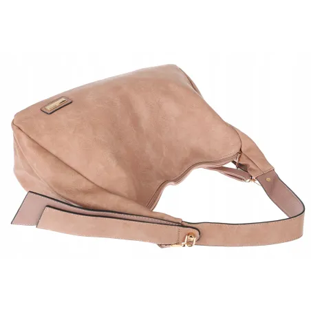 Torebka Damska listonoszka worek na ramię duża pojemna torba CH7718 Różowa