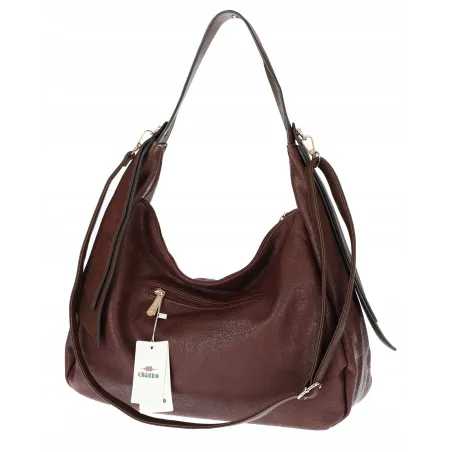 Torebka Damska listonoszka worek na ramię pojemna torba CH7718 Czekoladowa