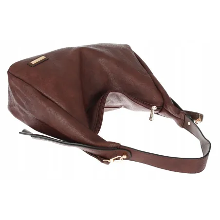 Torebka Damska listonoszka worek na ramię pojemna torba CH7718 Czekoladowa