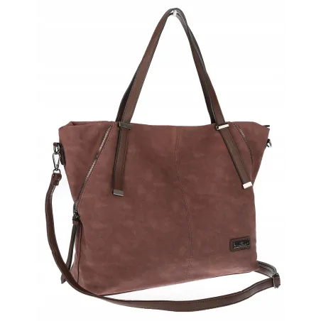 Torebka Damska Shopperka Pojemna A4 Modna Torba kuferek CH7713 Czekoladowa