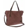 Torebka Damska Shopperka Pojemna A4 Modna Torba kuferek CH7713 Czekoladowa