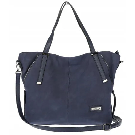 Torebka Damska Shopperka Pojemna A4 Modna Torba kuferek CH7713 Granatowa