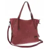 Torebka Damska Shopperka Pojemna A4 Modna Duża Torba kuferek CH7713 Bordowa