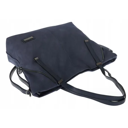 Torebka Damska Shopperka Pojemna A4 Modna Torba kuferek CH7713 Granatowa