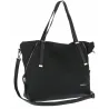 Torebka Damska Shopperka Pojemna A4 Modna Duża Torba kuferek CH7713 Czarna
