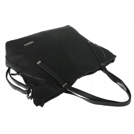 Torebka Damska Shopperka Pojemna A4 Modna Duża Torba kuferek CH7713 Czarna