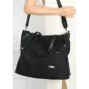 Torebka Damska Shopperka Pojemna A4 Modna Duża Torba kuferek CH7713 Czarna
