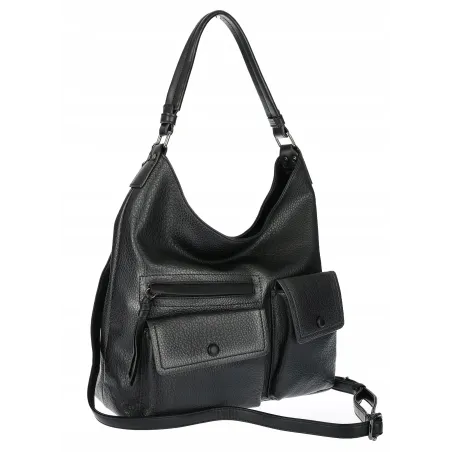 Torebka Damska Shopperka Worek Pojemna Torba modna na Ramię MC507 Czarna