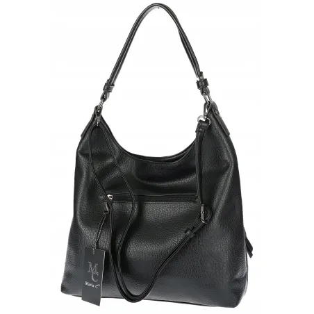 Torebka Damska Shopperka Worek Pojemna Torba modna na Ramię MC507 Czarna