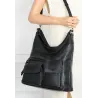 Torebka Damska Shopperka Worek Pojemna Torba modna na Ramię MC507 Czarna