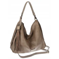 Torebka Damska Shopperka Worek Pojemna A4 Modna Duża Torba CH6624 Beżowa