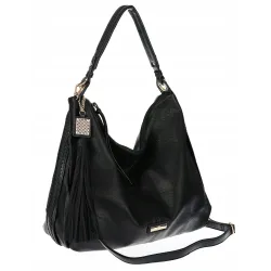 Torebka Damska Shopperka Worek Pojemna A4 Modna Duża Torba CH6624 Czarna
