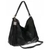 Torebka Damska Shopperka Worek Pojemna A4 Modna Duża Torba CH6624 Czarna