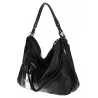 Torebka Damska Shopperka Worek Pojemna A4 Modna Duża Torba CH6624 Czarna