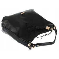 Torebka Damska Shopperka Worek Pojemna A4 Modna Duża Torba CH6624 Czarna