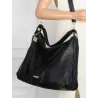Torebka Damska Shopperka Worek Pojemna A4 Modna Duża Torba CH6624 Czarna