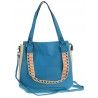 The Grace bags Torebka Damska niebieska worek listonoszka YD9018 Blue