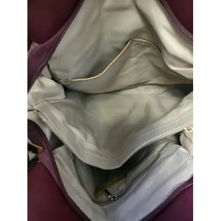 Torebka Damska shopperka worek A4 pojemna listonoszka modna CH3321 Brązowa