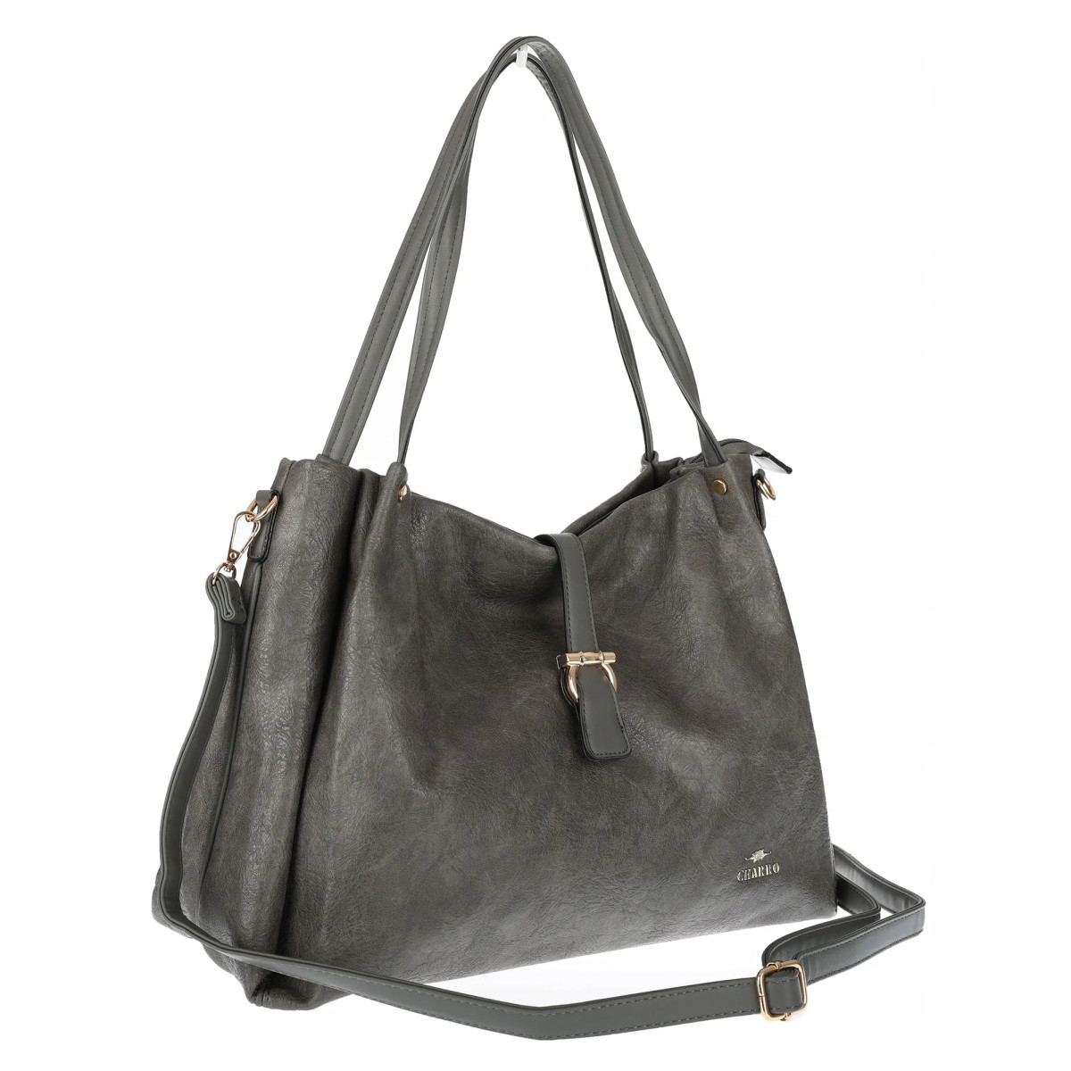 Torebka Damska listonoszka Shopperka torba na ramię pojemna CH3319 Szara