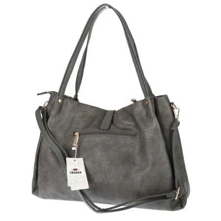 Torebka Damska listonoszka Shopperka torba na ramię pojemna CH3319 Szara