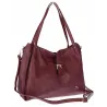 Torebka Damska listonoszka Shopperka torba na ramię pojemna CH3319 Bordowa