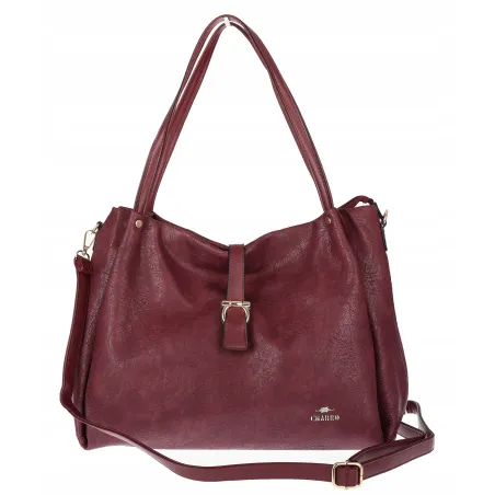 Torebka Damska listonoszka Shopperka torba na ramię pojemna CH3319 Bordowa