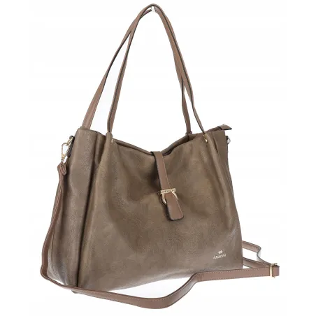 Torebka Damska listonoszka Shopperka torba na ramię pojemna CH3319 Beżowa