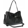 Torebka Damska listonoszka Shopperka torba na ramię pojemna CH3319 Czarna