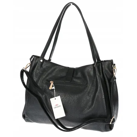Torebka Damska listonoszka Shopperka torba na ramię pojemna CH3319 Czarna