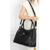 Torebka Damska listonoszka Shopperka torba na ramię pojemna CH3319 Czarna