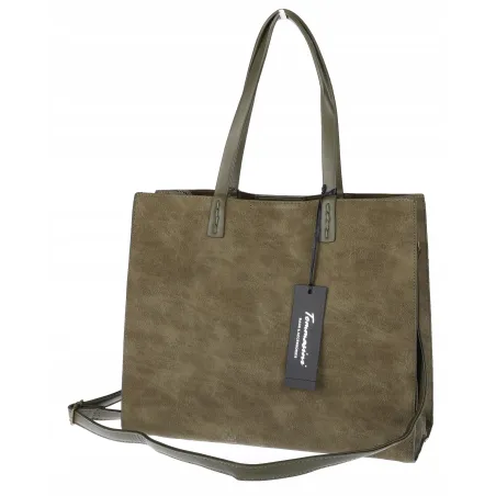 Torebka Damska Shopperka Pojemna A4 duża modna torba teczka 3639 Zielona