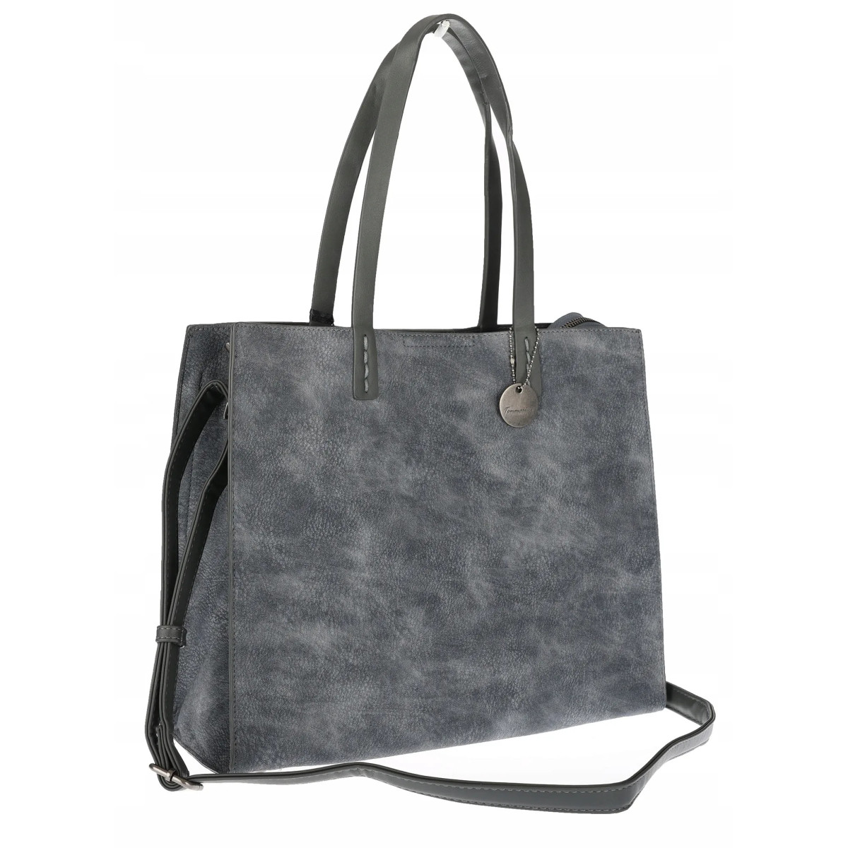 Torebka Damska Shopperka Pojemna A4 duża miejska torba teczka 3639 Szara