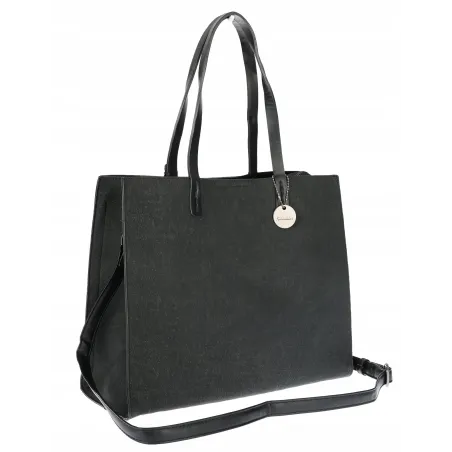 Torebka Damska Shopperka Pojemna A4 duża miejska torba teczka 3639 Czarna