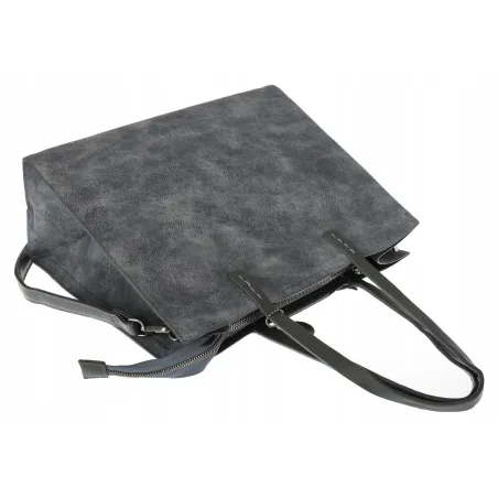 Torebka Damska Shopperka Pojemna A4 duża miejska torba teczka 3639 Szara